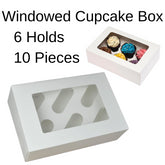 6 Hole 10X Cupcake Boxes Cupcakes Box